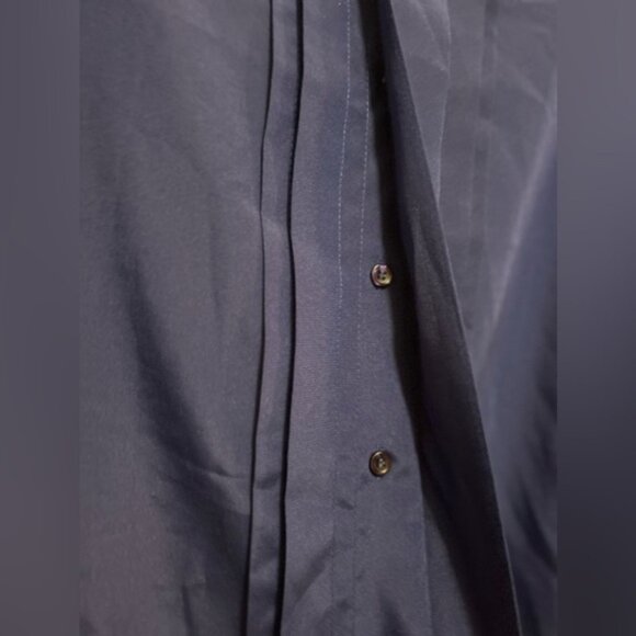 Vintage The ascot collection by lady arrow women’s size 18 blouse blue button - Picture 2 of 7